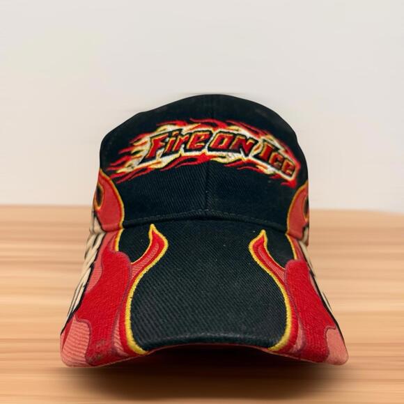 Vintage Polaris Fire One Flame Racing Embroidered Adjustable Cap Hat Adult Men’s - Picture 3 of 9